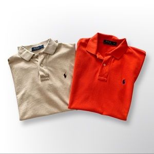 2- short sleeve Ralph Lauren Polos in great condition